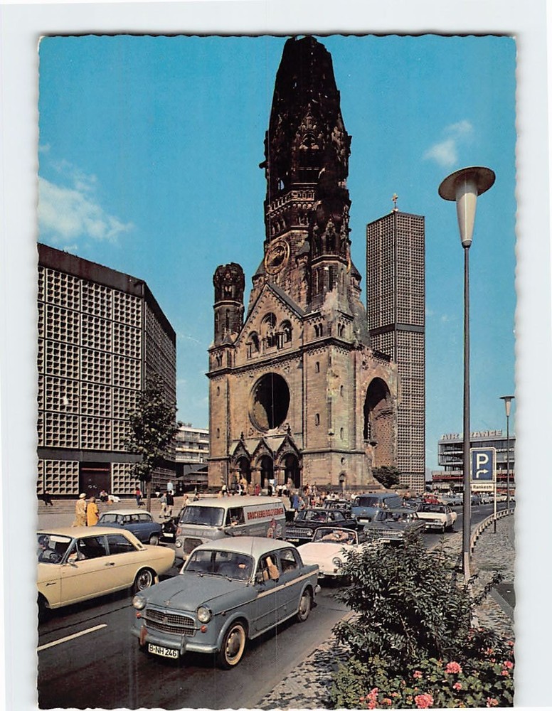 Postcard Kaiser Wilhelm Memorial Church Berlin Germany