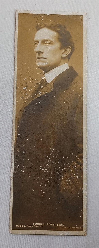 Vintage Bookmark Photo Postcard RPPC Forbes Robertson Actor Antique
