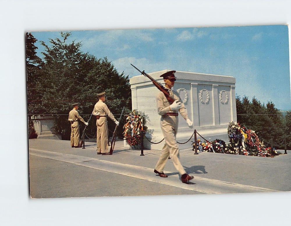 Postcard Tomb of the Unknown Soldier Arlington National Cemetery Virginia USA