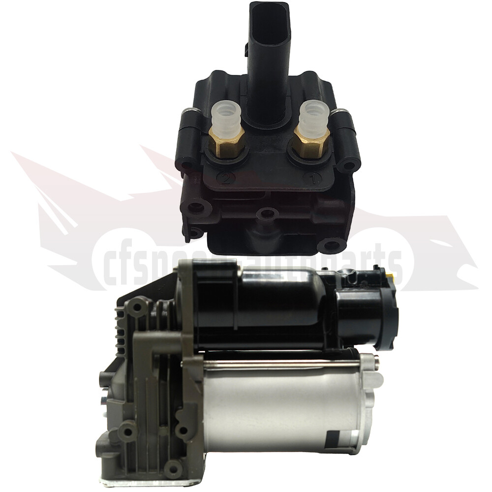 Air Suspension Compressor + Solenoid Valve For BMW X5/6 E71 E72 ActiveHybrid SAC