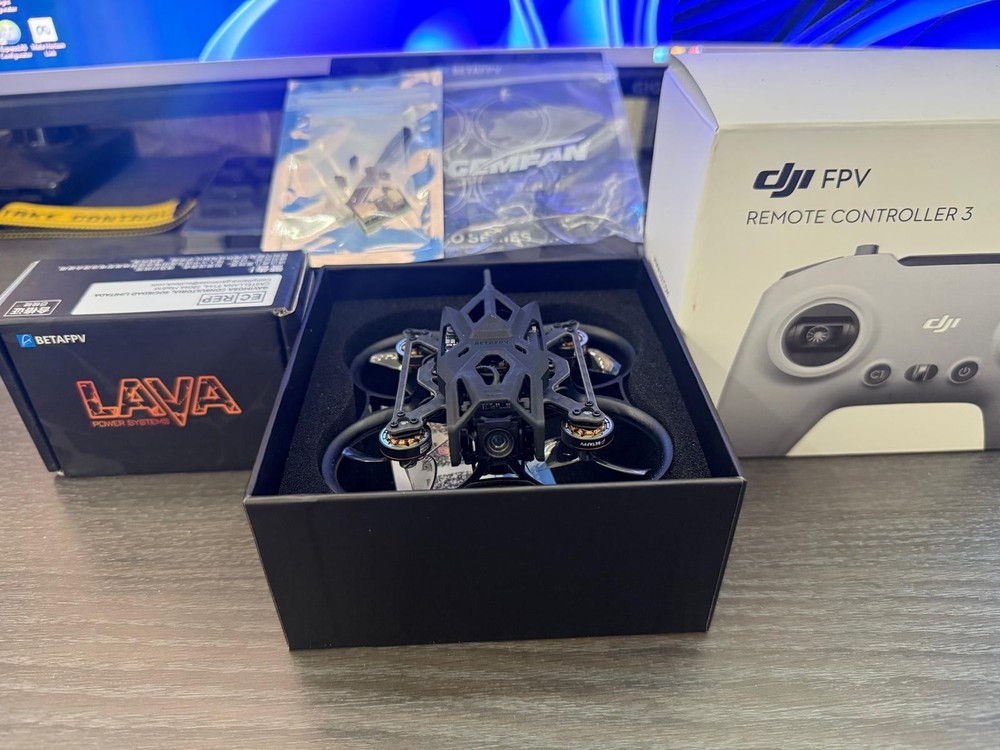 DJI FPV Remote Controller 3 + Pavo Femto O4 Camera NEW + 2 Lava Batteries