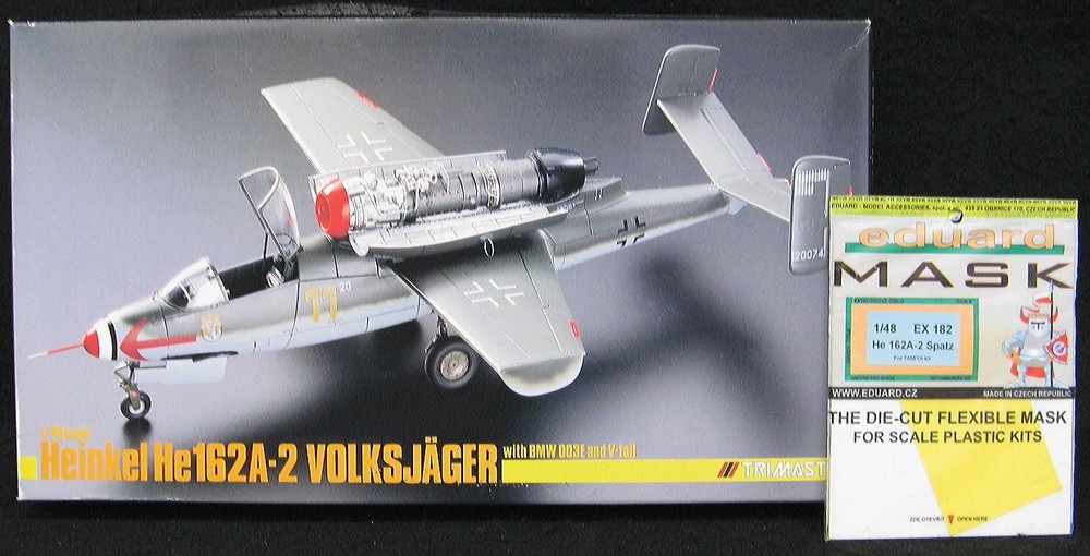 1/48 Trimaster Models HEINKEL He-162A-2 VOLKSJAGER w/V-TAIL + PAINT MASK *MINT*