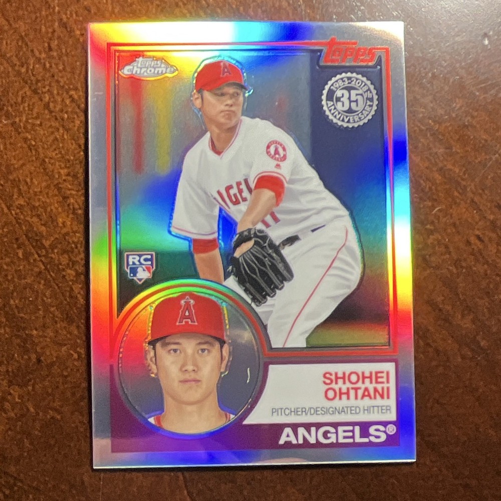 Topps Chrome 2018 Shohei Ohtani RC #83T-6 1983 Topps insert Angels Baseball 2017