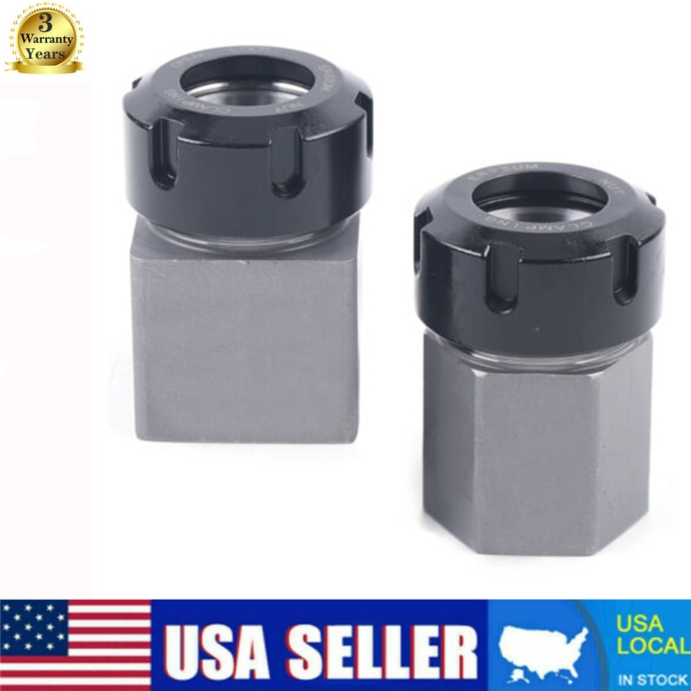 Hex & Square ER-32 Collet Block Spring Chuck Holder Set For CNC Milling Machine