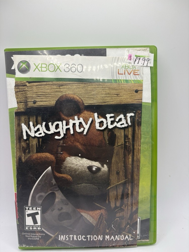 Naughty Bear Microsoft Xbox 360 2010  Disc Only TESTED