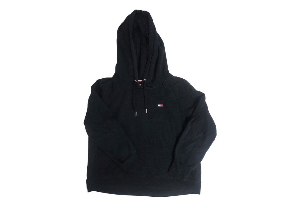 Tommy Hilfiger Sport Black Funnel Neck Sweatshirt Women's L NWT