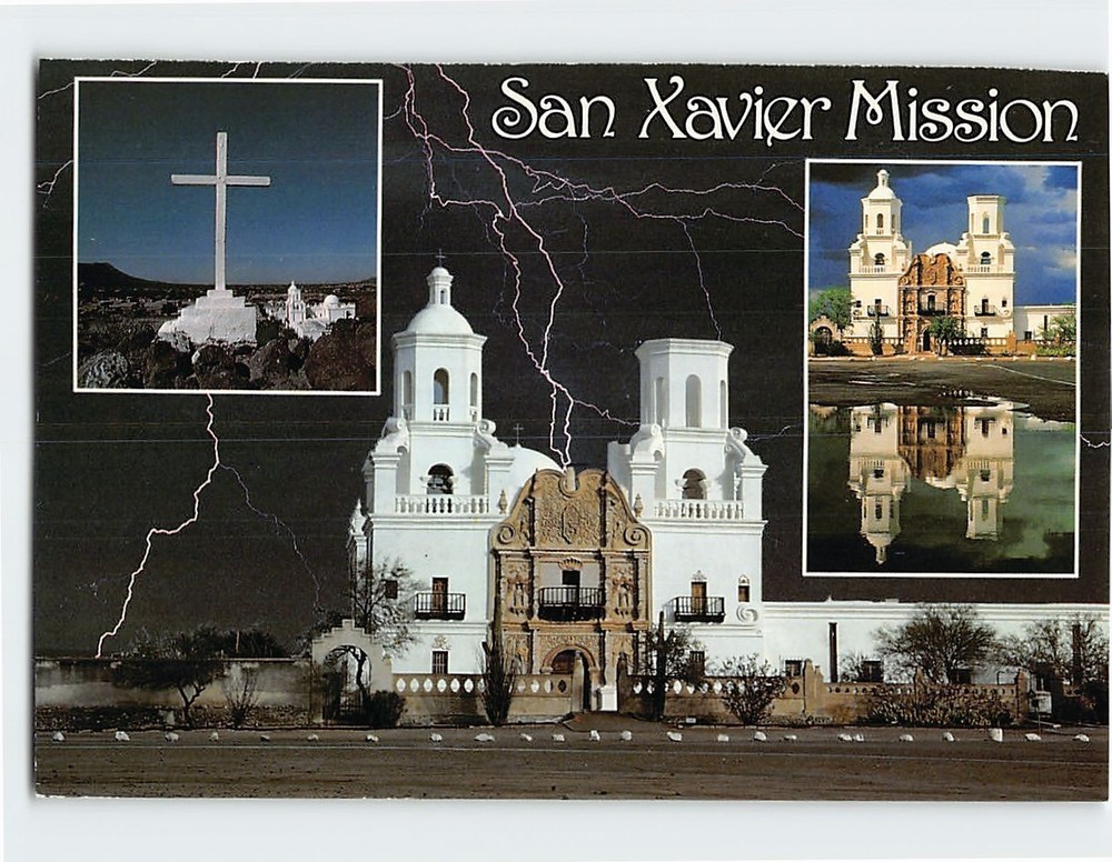 Postcard San Xavier Mission Tucson Arizona USA