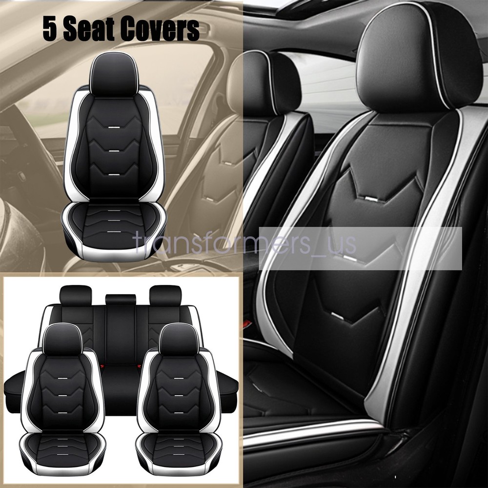 PU Leather Waterproof Car Seat Covers 5 Seat Front & Rear For Hyundai Santa Cruz