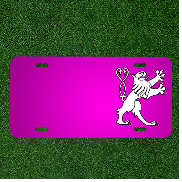 Custom Personalized Car License Plate With Add Names To Lion Animal Creature