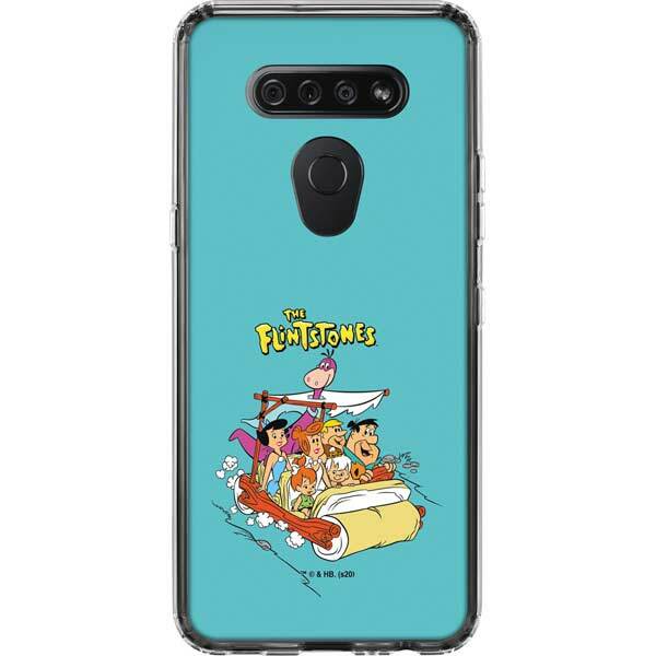 The Flintstones LG K51/Q51 Clear Case - The Flintstones and Rubbles