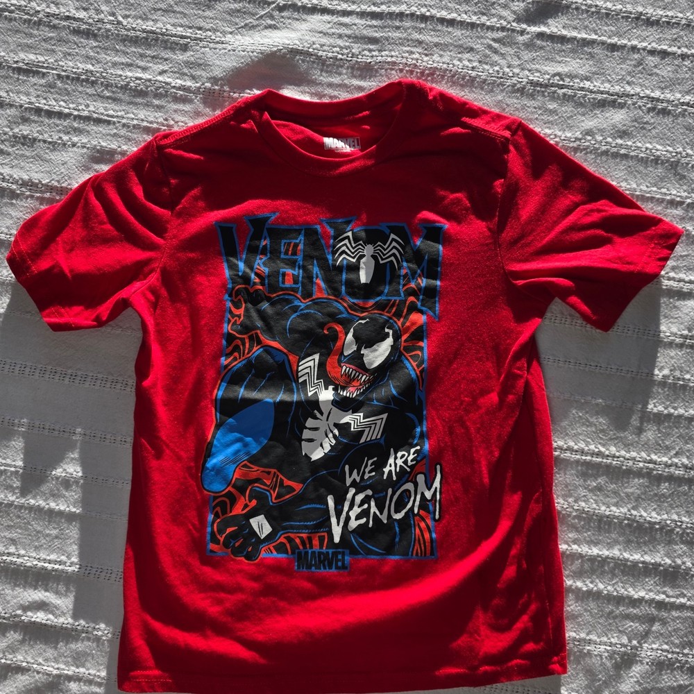 Marvel Venom We Are Venom Graphic Tee Red Short Sleeve Kids
