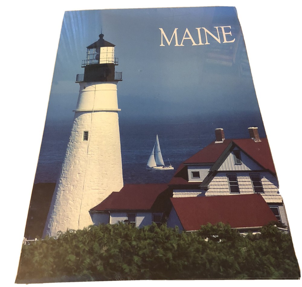 Maine Lighthouse United States Retro Travel Home Wall Decor Art Poster 20 X 30