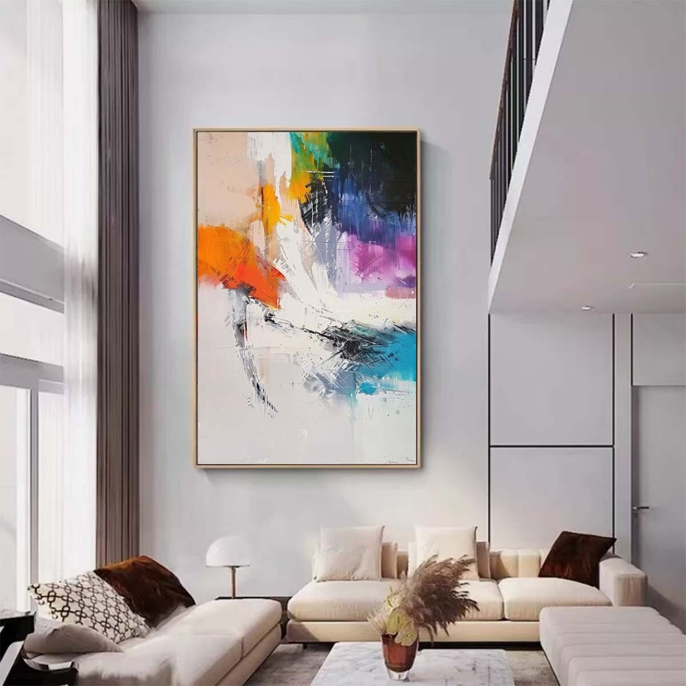 Original Handmade Canvas Painting Modern Minimalist Living Room Decorative #019