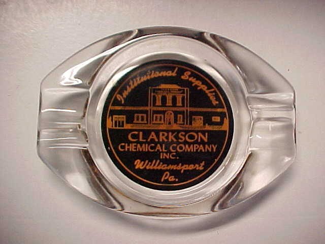 Clarkson Chemical Company, Williamsport, Pa. Ashtray