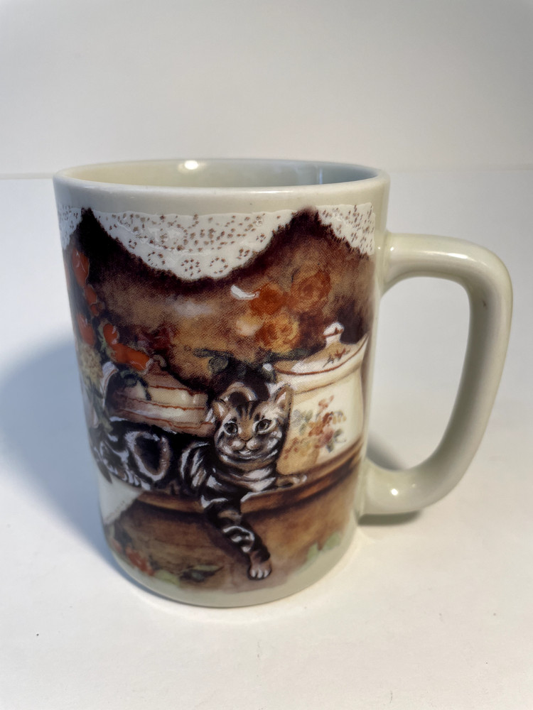 Vintage Fraser Collection Cat Coffee Tea Mug Otagiri Japan Figi Graphics