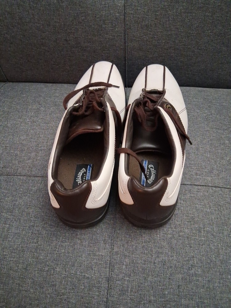 Callaway White And Brown Golf Shoes size 9.5 Men's