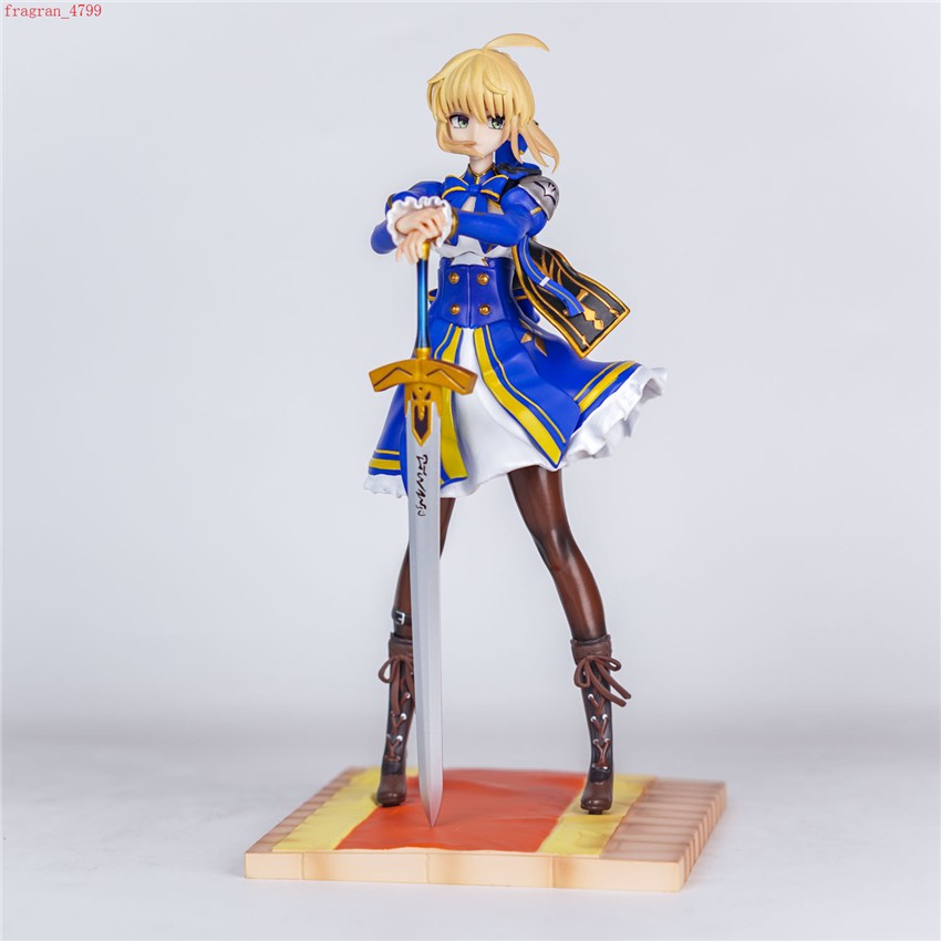 Fate/Stay Night Saber Altria Excalibur Figure PVC Collection Model Doll Toy 24cm