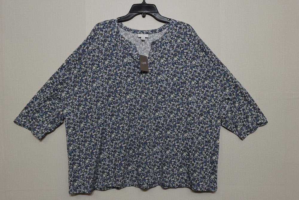 J. Jill, New 3/4 Sleeved Top, Size 3X