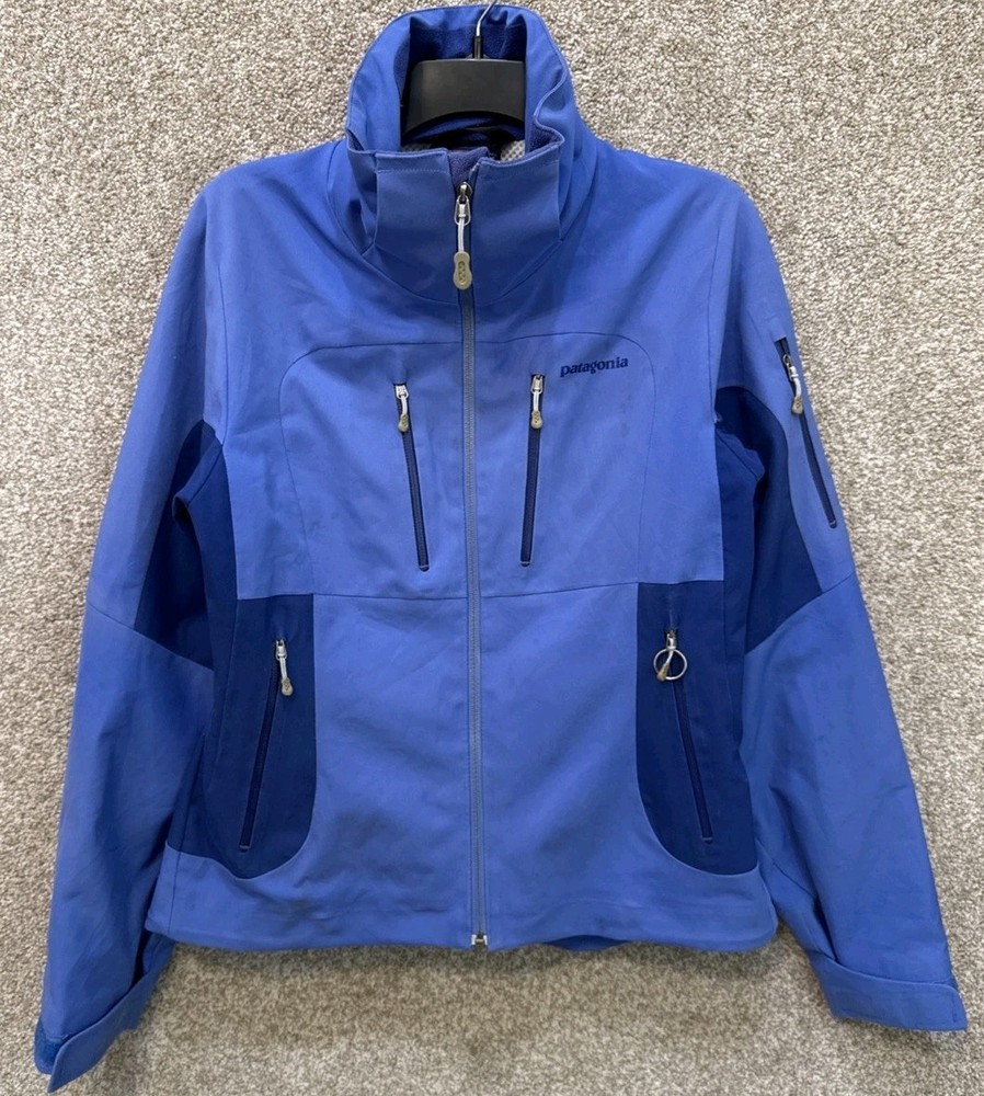 Patagonia Women's Size Small Blue H2NO Powder Bowl Ski Jacket NO HOOD 30100