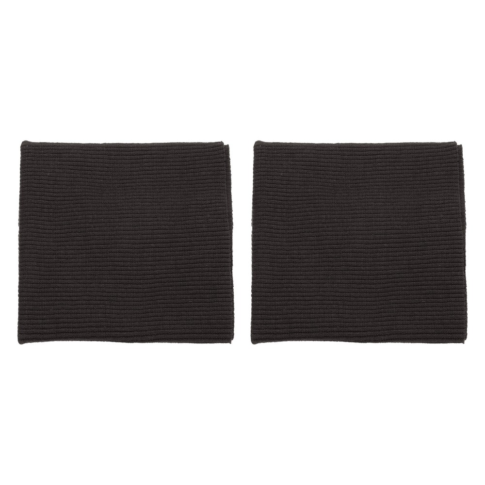 7.5x9cm Elastic Cuffs Ribbed Trims Cotton Fabric Knit Stretch Band Coffee/ 2pcs