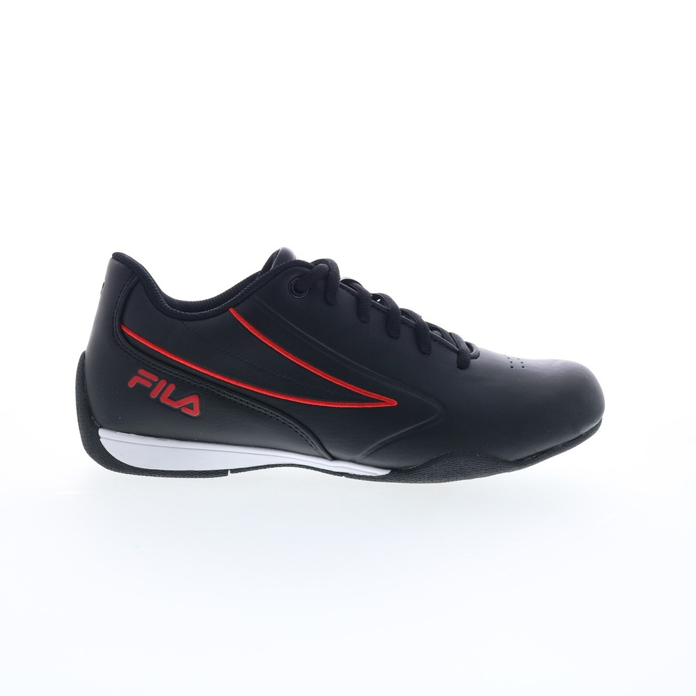 Fila Forlani Outline Flag Mens Black Motorsport Inspired Sneakers Shoes 8
