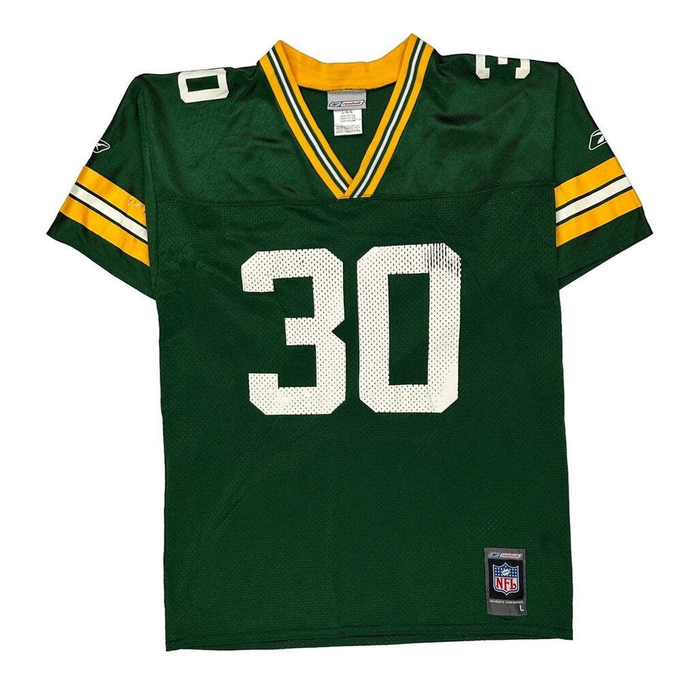 Green Bay Packers Reebok Nfl Football Jersey - Large Green Nylon