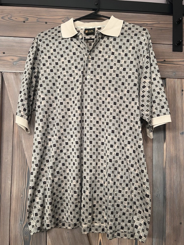 Men’s Bobby Jones Vintage Golf Polo Size Medium Made In Italy
