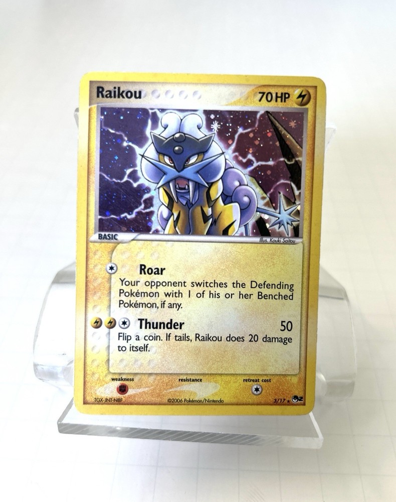 Raikou 003/017 POP Series 2 Rare Holo EN Pokemon TCG Basic