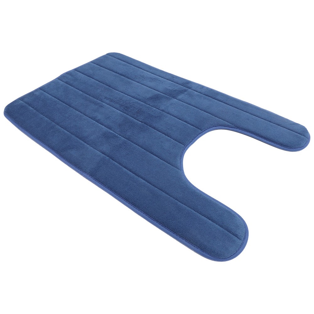 U Shaped Bathroom Carpet Mat for Toilet Floor Non-Slip Soft