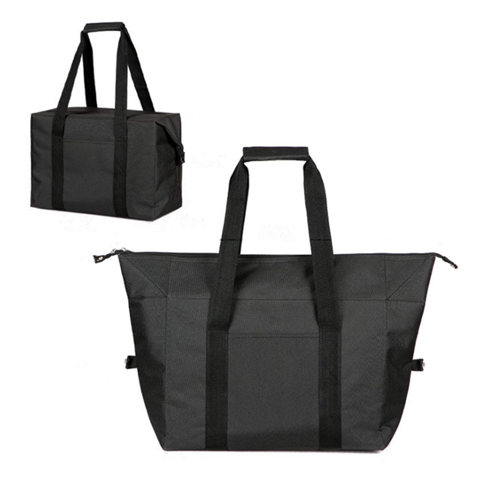 Insulated Shopping Cooler Bags with Zippered Top for Groceries, Reusable Ther...