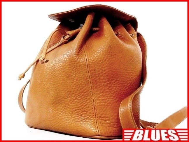 COACH All Leather Backpack for Men & Women in Vintage Camel Brown