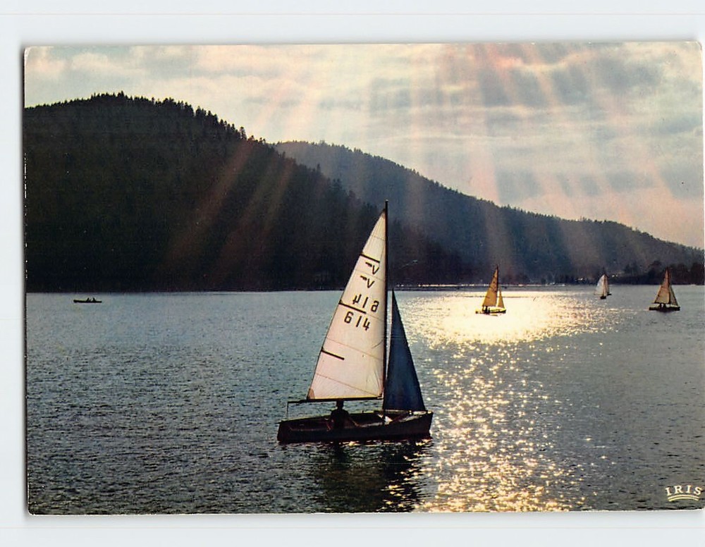 Postcard Effet de lumière sur le lac Gérardmer France