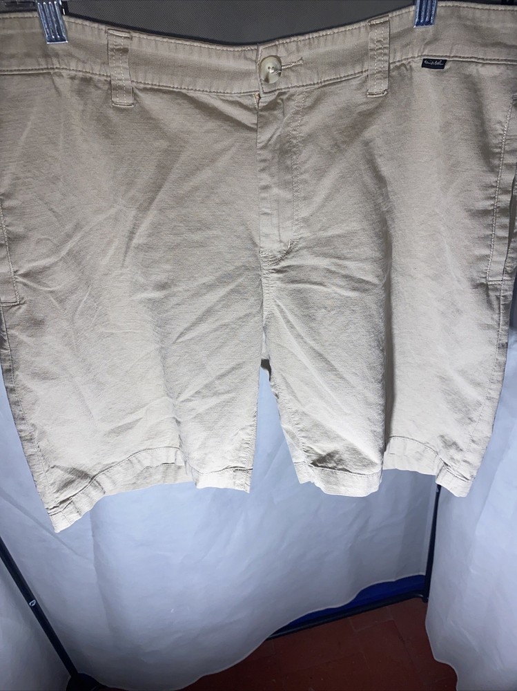 Travis Mathew Mens 36 Cotton Rayon Blend Chino Golf Shirts Beige
