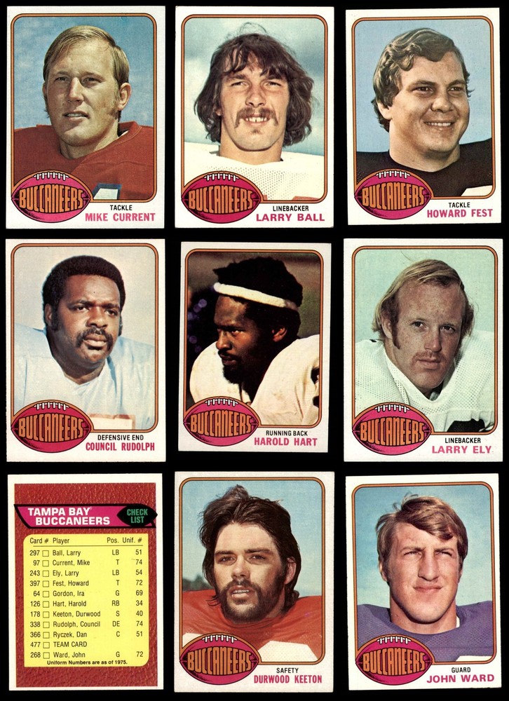 1976 Topps Tampa Bay Buccaneers Team Set 4.5 - VG/EX+ 6972311