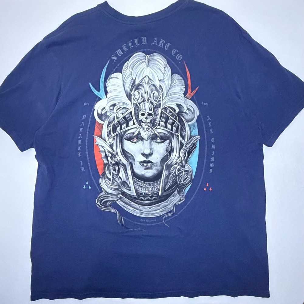 Sullen Art Collective Premium Short Sleeve T-Shirt with Skull Graphic