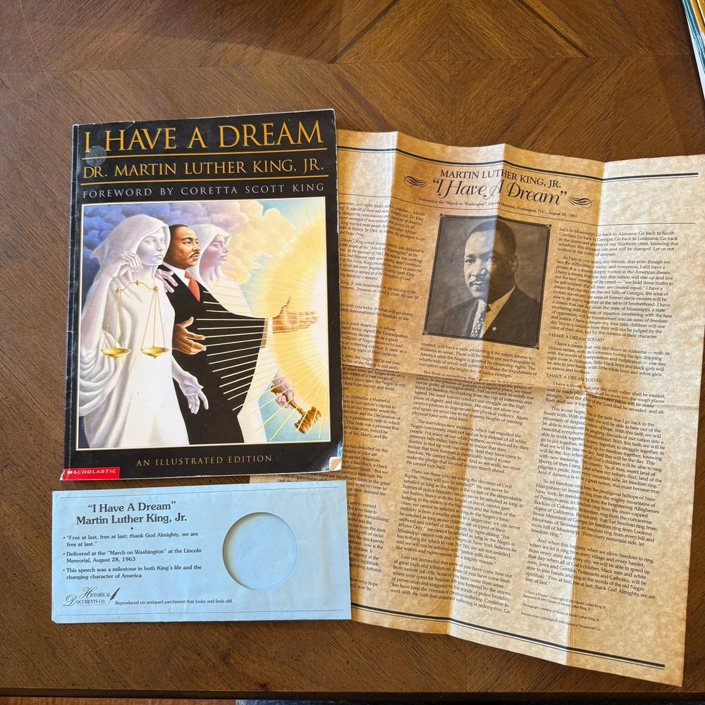 I Have A Dream Martin Luther King Jr Book & Historical Document Homeschool Set