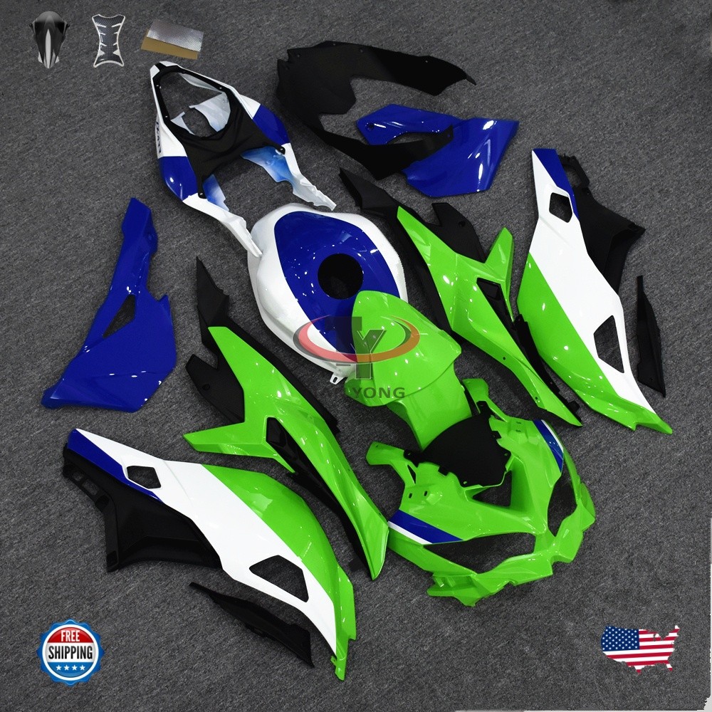 White Blue Fairing Kit W/Tank For Kawasaki Ninja ZX4R ZX4RR 2023-2025 ZX-25R
