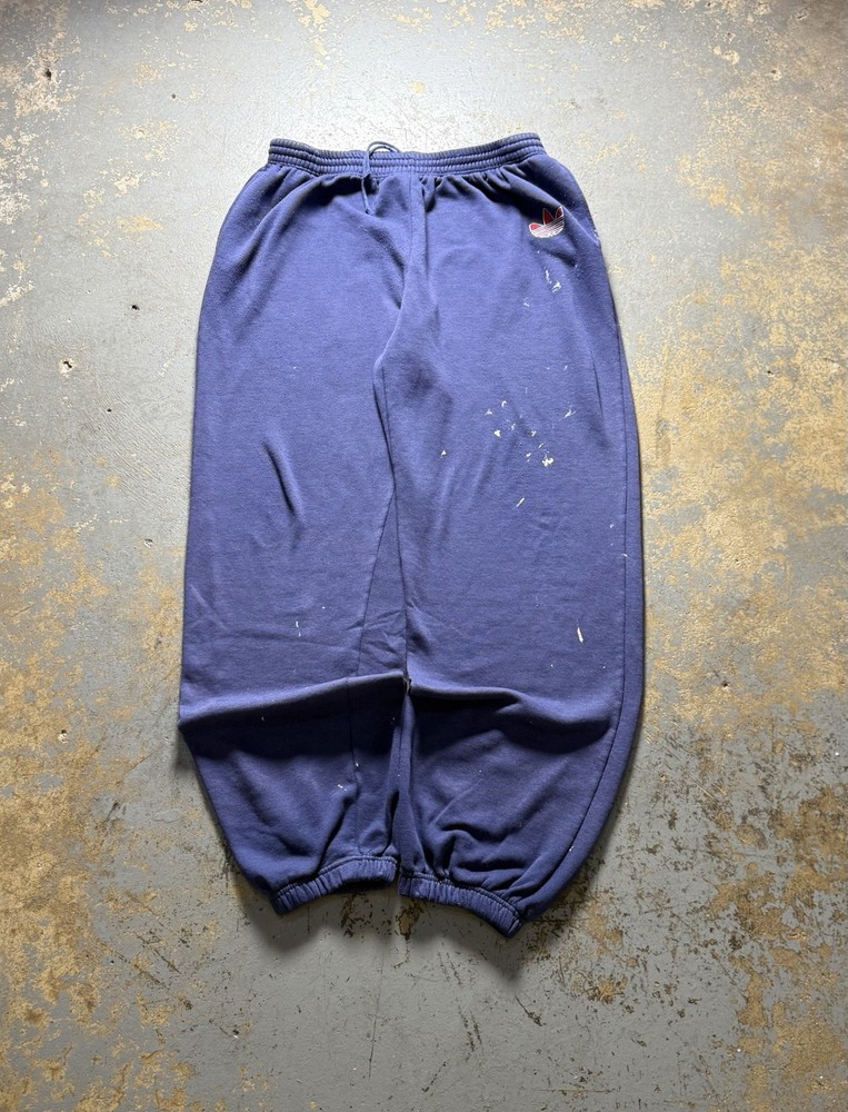 Vintage 80s Adidas Distressed Baggy Jogger Sweatpants-Size Medium