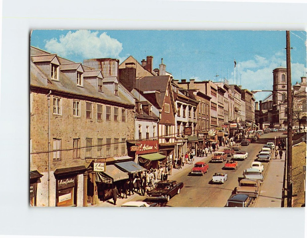 Postcard Rue de la Fabrique Quebec Canada