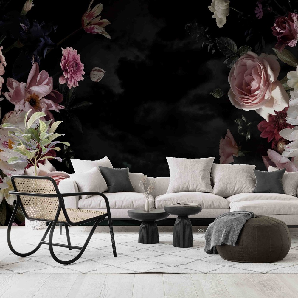 3D Flowers Plant Wall Murals Wallpaper Murals Wall Sticker