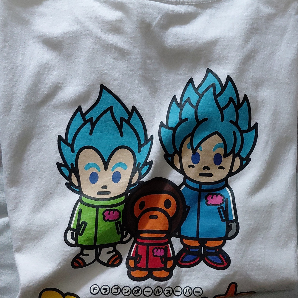 A Bathing Ape BAPE x Dragon Ball Super Baby Milo Broly Tee White M