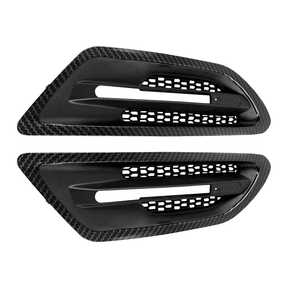 2X Side Vent Grille Air Fender Mesh For BMW 5-Series F10 M5 2011-16 Carbon Fiber