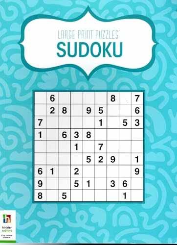 Large Print Puzzles - Sudoku 80 puzzles - Paperback, by Hinkler - Very Good h
