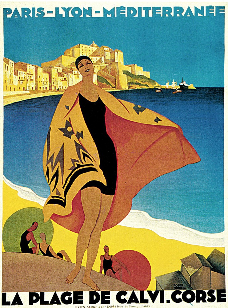 Decor Travel  Poster. Fine Graphic Art Design. Paris. Home Shop Wall Art. 1930
