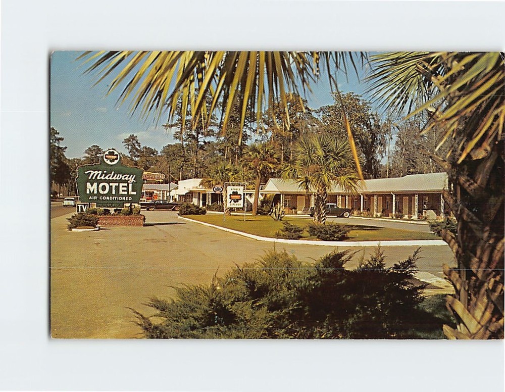 Postcard Midway Motel Georgia