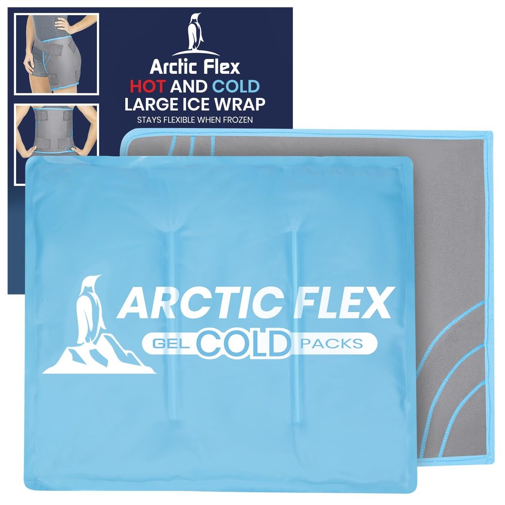 Large Gel Ice Pack Wrap for Injuries Reusable (13.8