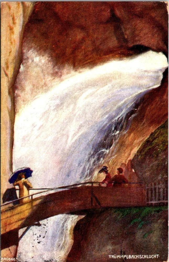 Dr Jim Stamps Postcard Trummelbach Falls In Lauterbrunnen Valley Switzerland