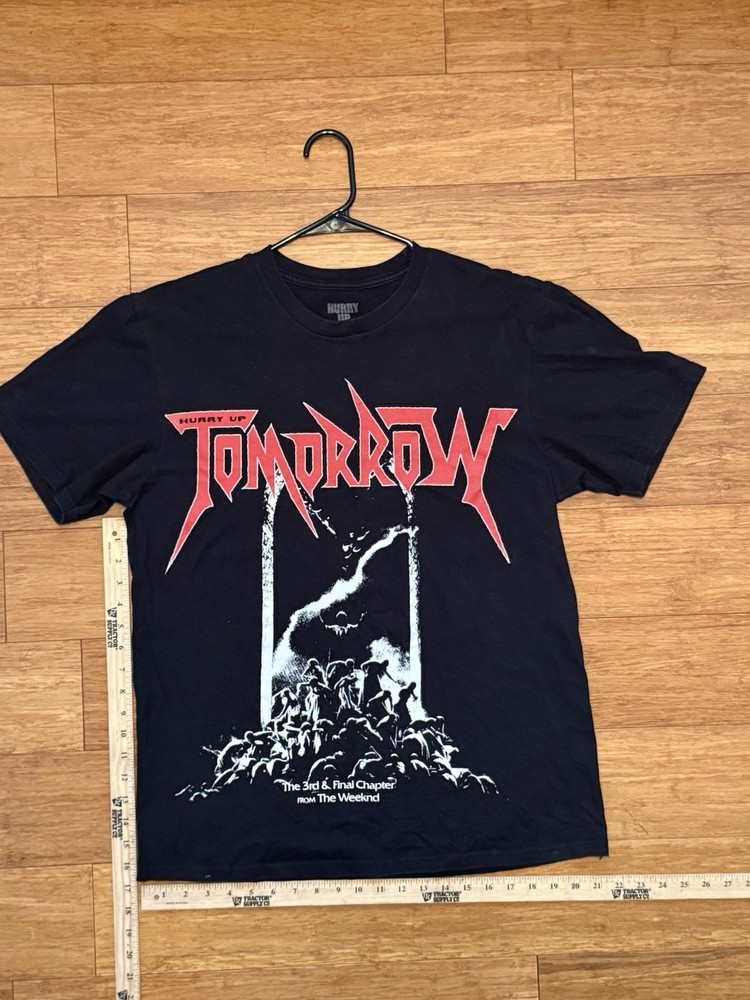 The Weeknd Hurry Up Tomorrow 3rd & Final Chapter Concert Tour T Shirt Sz Large