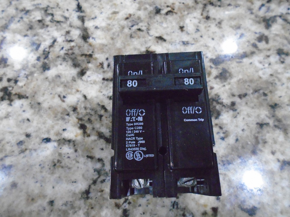 Eaton Cutler Hammer Br280  80Amp Double Pole Circuit  Breaker 120/240V Brand New