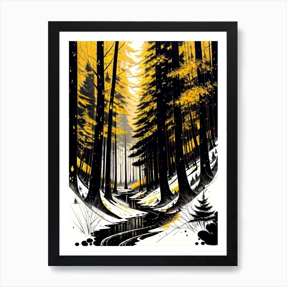 'The Forest' 1 Art Print Framed Wall Art Poster Canvas Print Picture